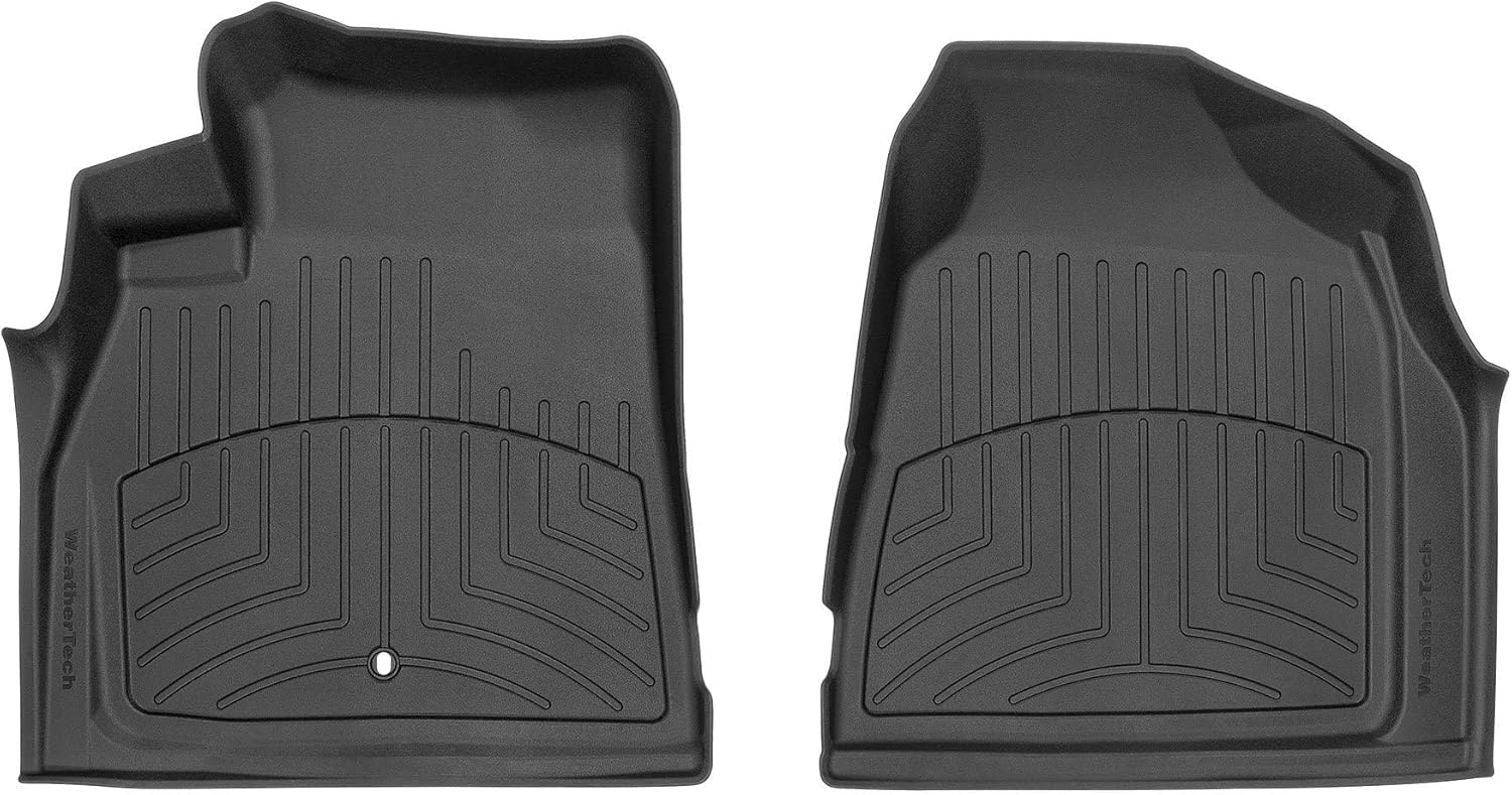 WeatherTech FloorLiner HP Custom Fit Floor Mats for Chevrolet Traverse, Enclave - 1st Row (442511IM), Black