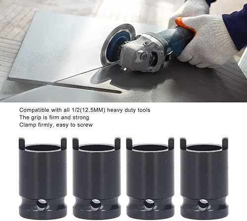 Miniatura 2 de Mavis Laven Llaves de trinquete 4 piezas de adaptador de zócalo de amoladora angular llave eléctrica accesorios de amoladora de placa