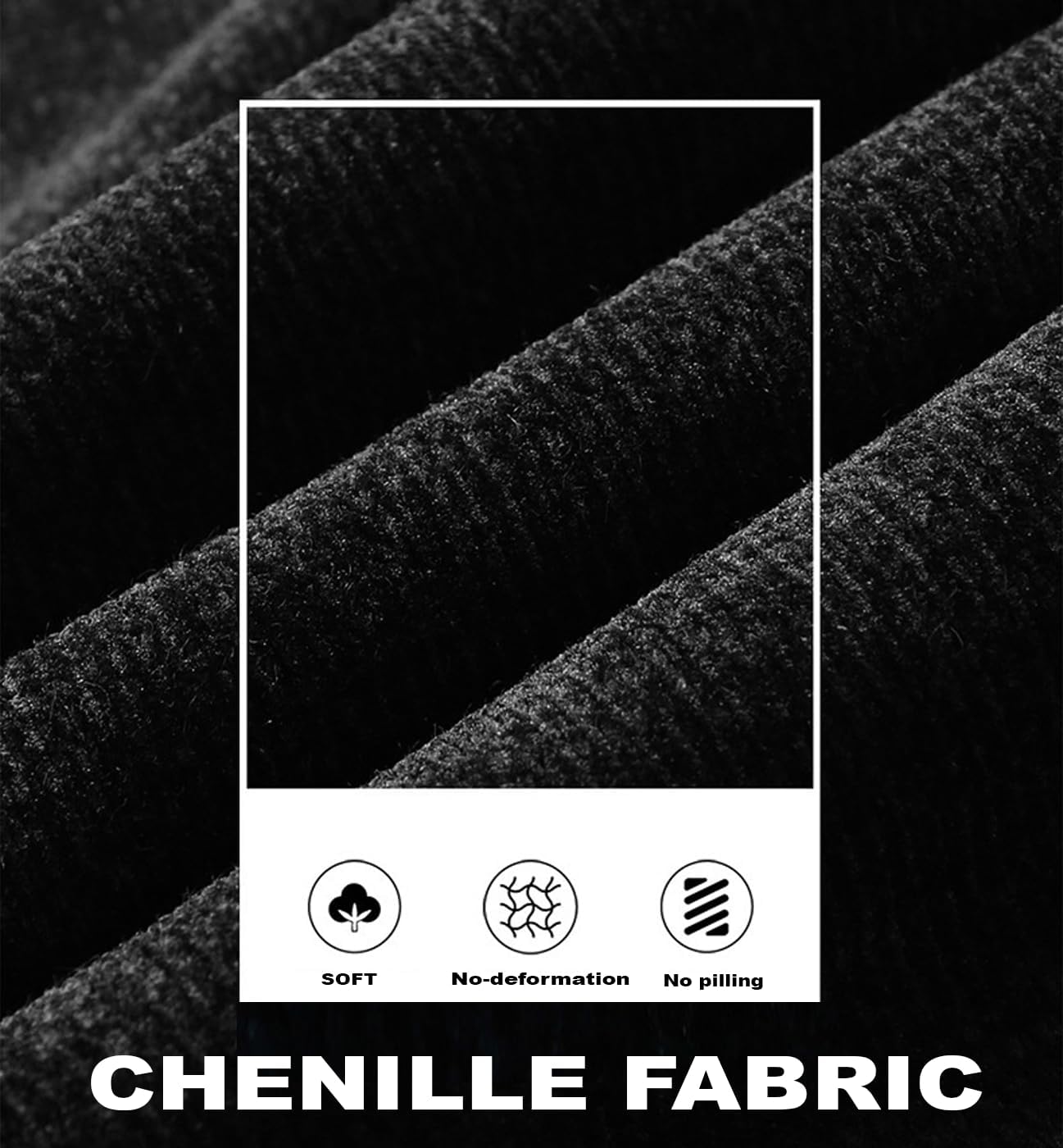 Men's Chenille Crewneck Sweater Long Sleeve Regular Fit Knitted Winter Fleece Pullover Warm Fleece Lined Sweatshirts - Image 6