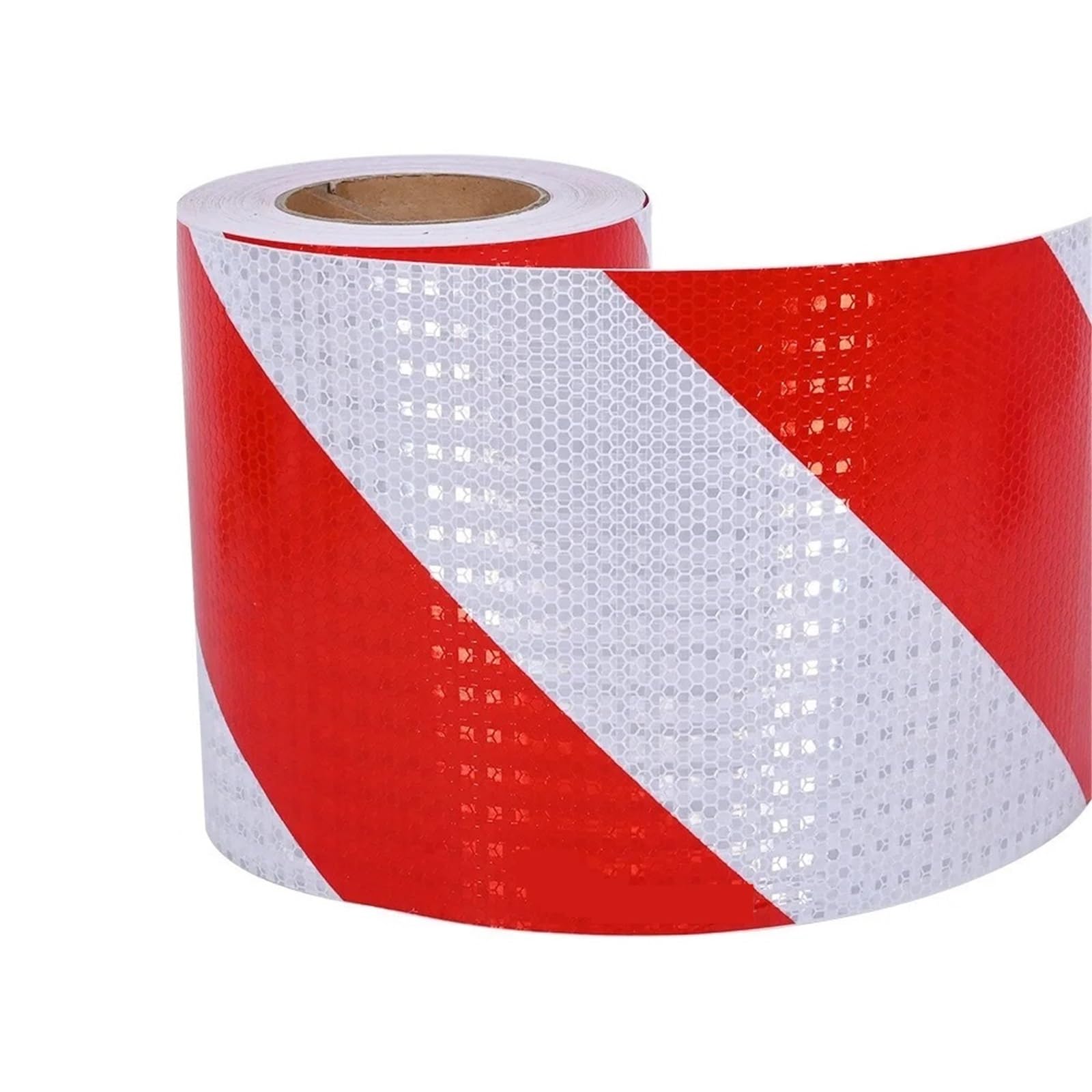 Cinta reflectante Cinta reflectante de sarga blanca y roja 5-20 cm x 5 M izquierda derecha impermeable for coche(Red-White-20cm-R)