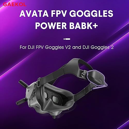 Miniatura 2 de GAEKOL Paquete de batería para DJI Avata Goggles 2Goggles V2, batería de 6000 mAh para DJI Avata Goggles 2V2 FPV Accesorios con indicador de