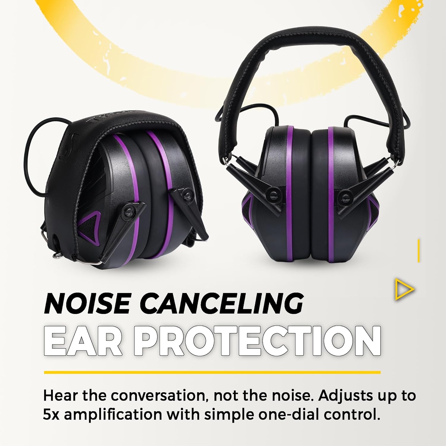 TradeSmart Complete Shooting Eye and Ear Protection: Electronic Earmuffs for Shooting, Range Glasses & Hard Carrying Case - Image 3