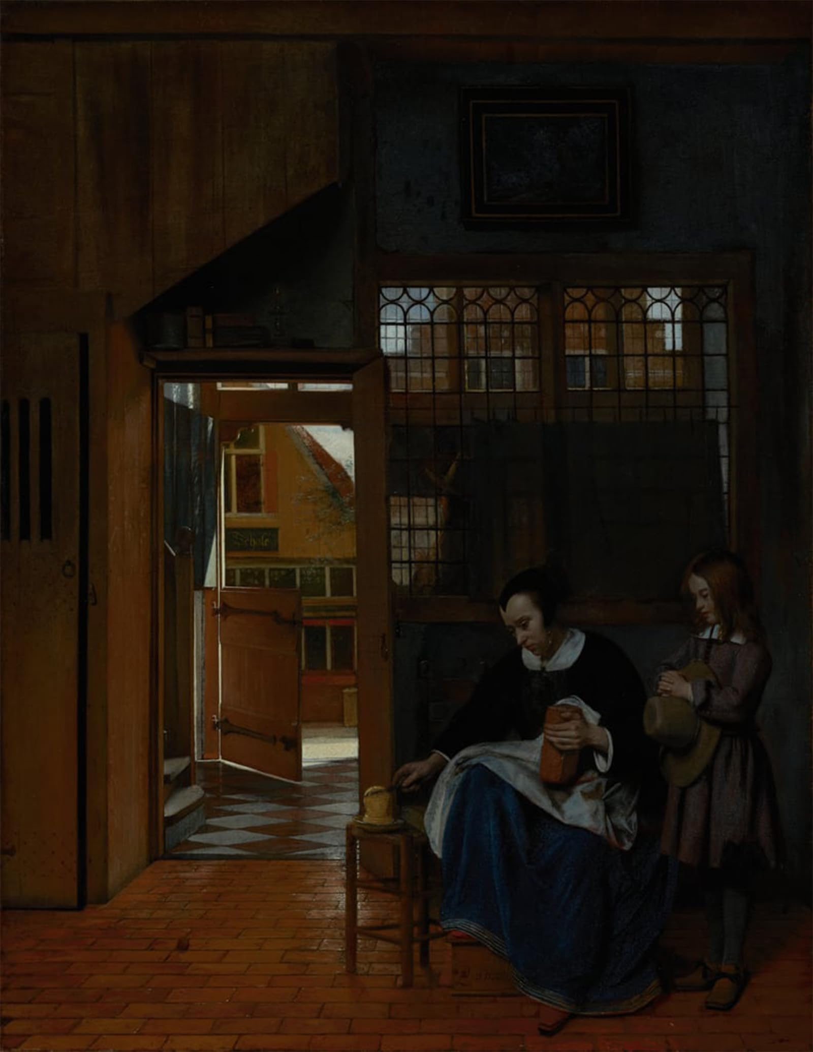 Cuadro de lienzo Pieter De Hooch 60x90cm para decoracion salon 5