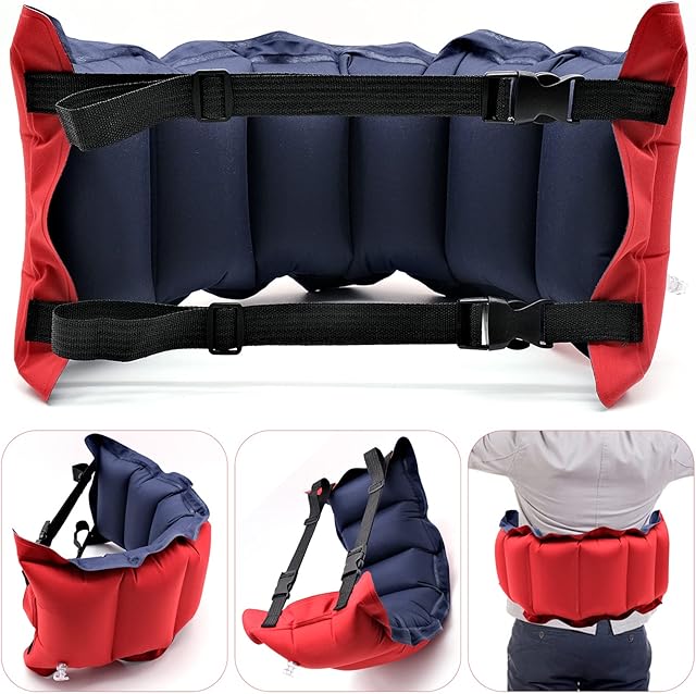 MEIYAXINWIN Inflatable Swim Belt, Swimming Float Belt with Rope Training Aid Floating Equipment Survival Arm Floaties Adjustable Aid Waist Belt