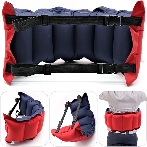 Inflatable Swim Belt, Adult Swimming Training Float Belt, Adjustable Portable Swim