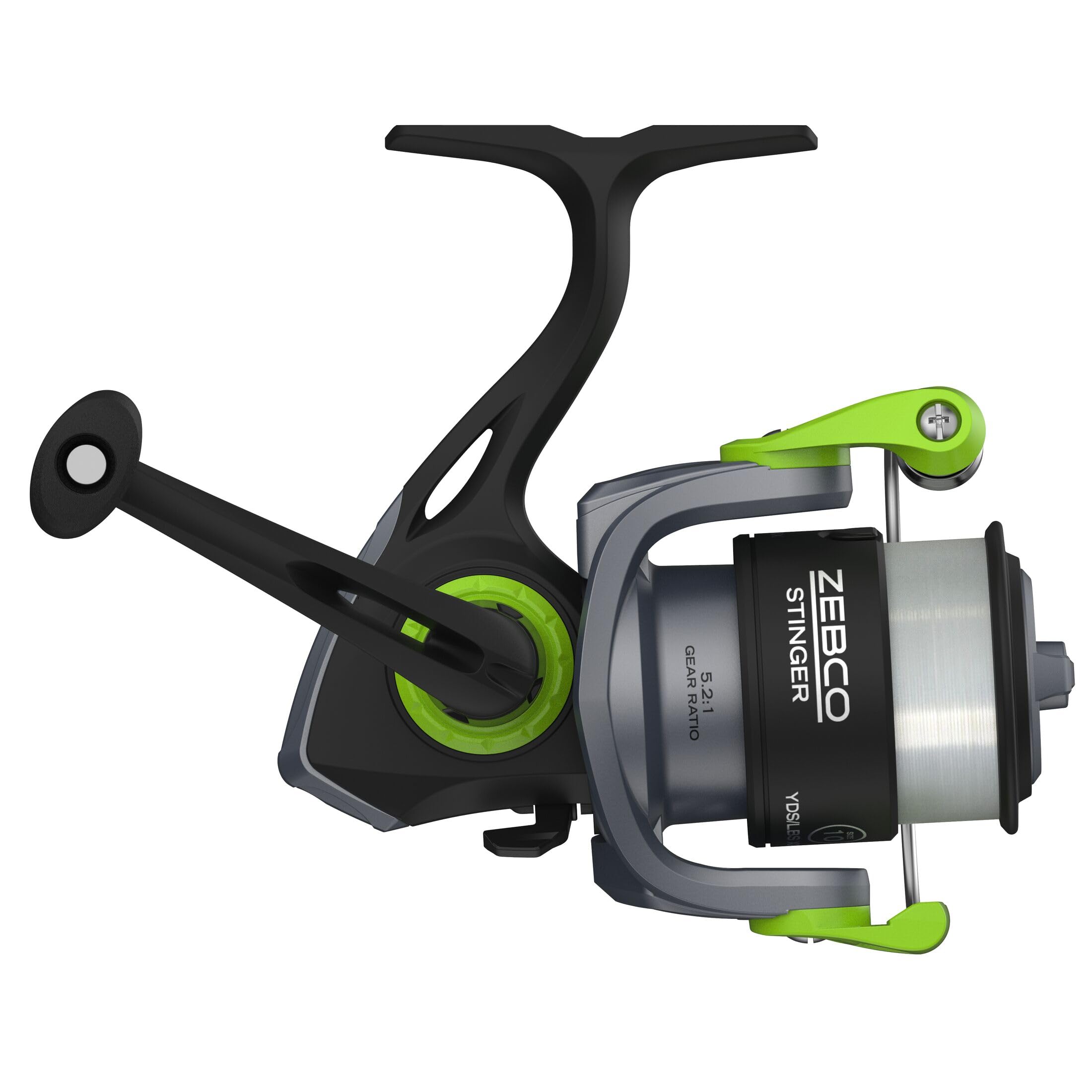 Zebco Stinger Spinning Fishing Reel, Size 10, 5.2:1 Gear Ratio, 1+1 Bearings, 6-Pound Line : Sports & Outdoors