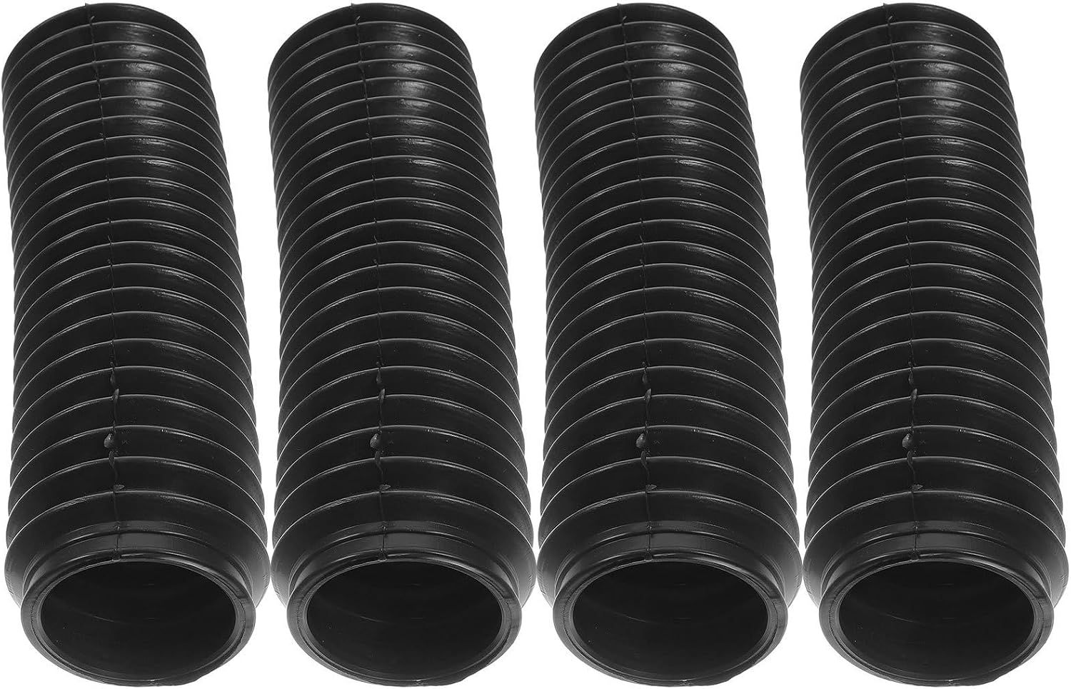 HOMSFOU Motorcycle Front Fork Shock Absorber Covers Shock Absorption and Stylish Sleek Design 4pcs Rubber Boots Protecting Motorcycle Fork for Powersports