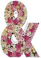 Vista 9 de Kit de letras rellenables de 2 pies con marco de globo de mosaico de letra K para decoración de telón de fondo de boda de fiesta de cumpleaños