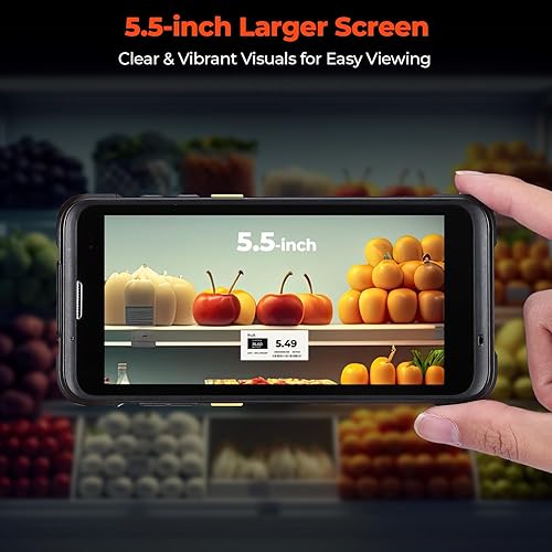 Miniatura 8 de Escáner de código de barras Android 2023 con cargador de muelle, MUNBYN Android 11, escáner de código de barras Zebra 1D2DQR SE4710, computadora