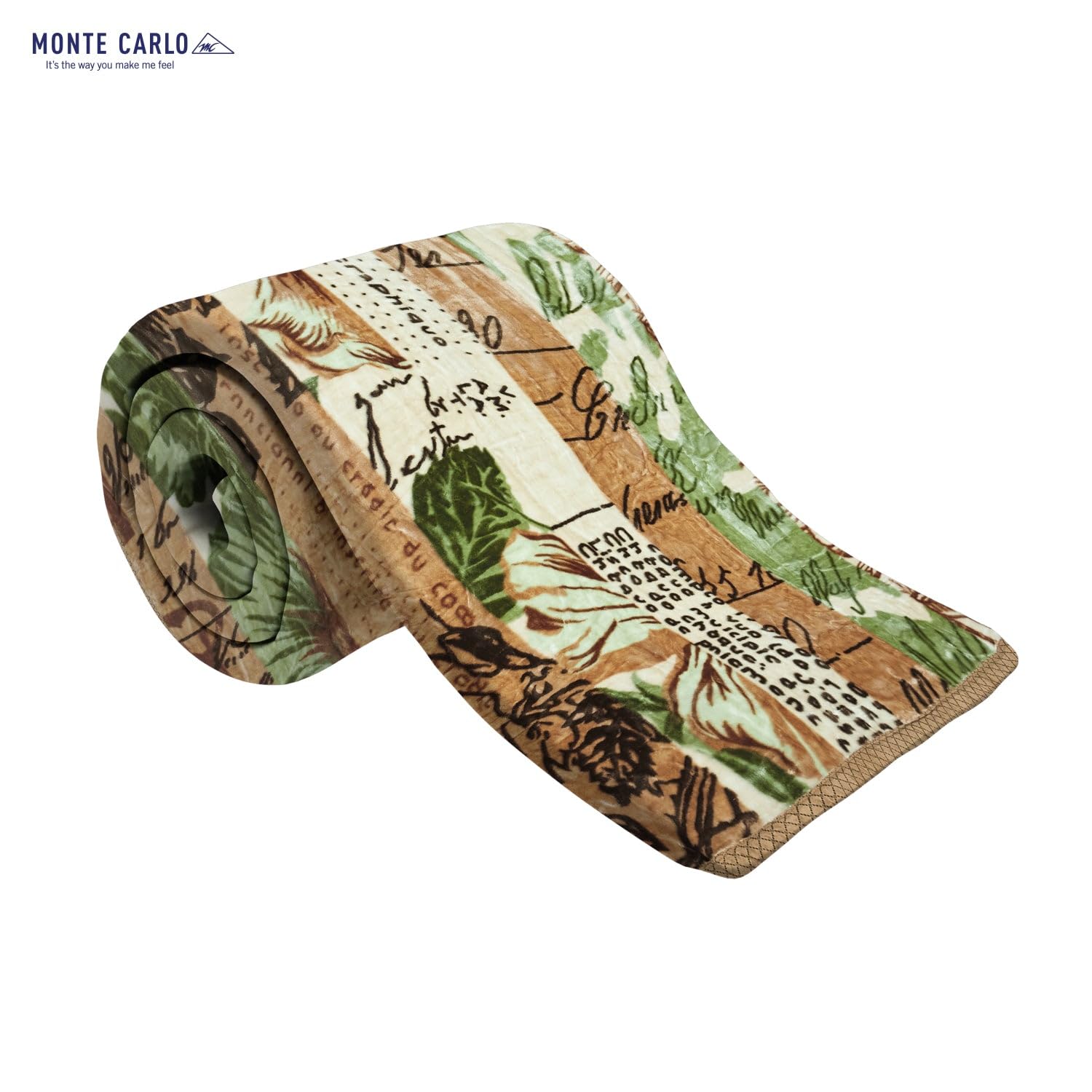 Monte Carlo Winter Blanket - Green & Brown -4 Monte Carlo Winter Blanket - Green & Brown -4