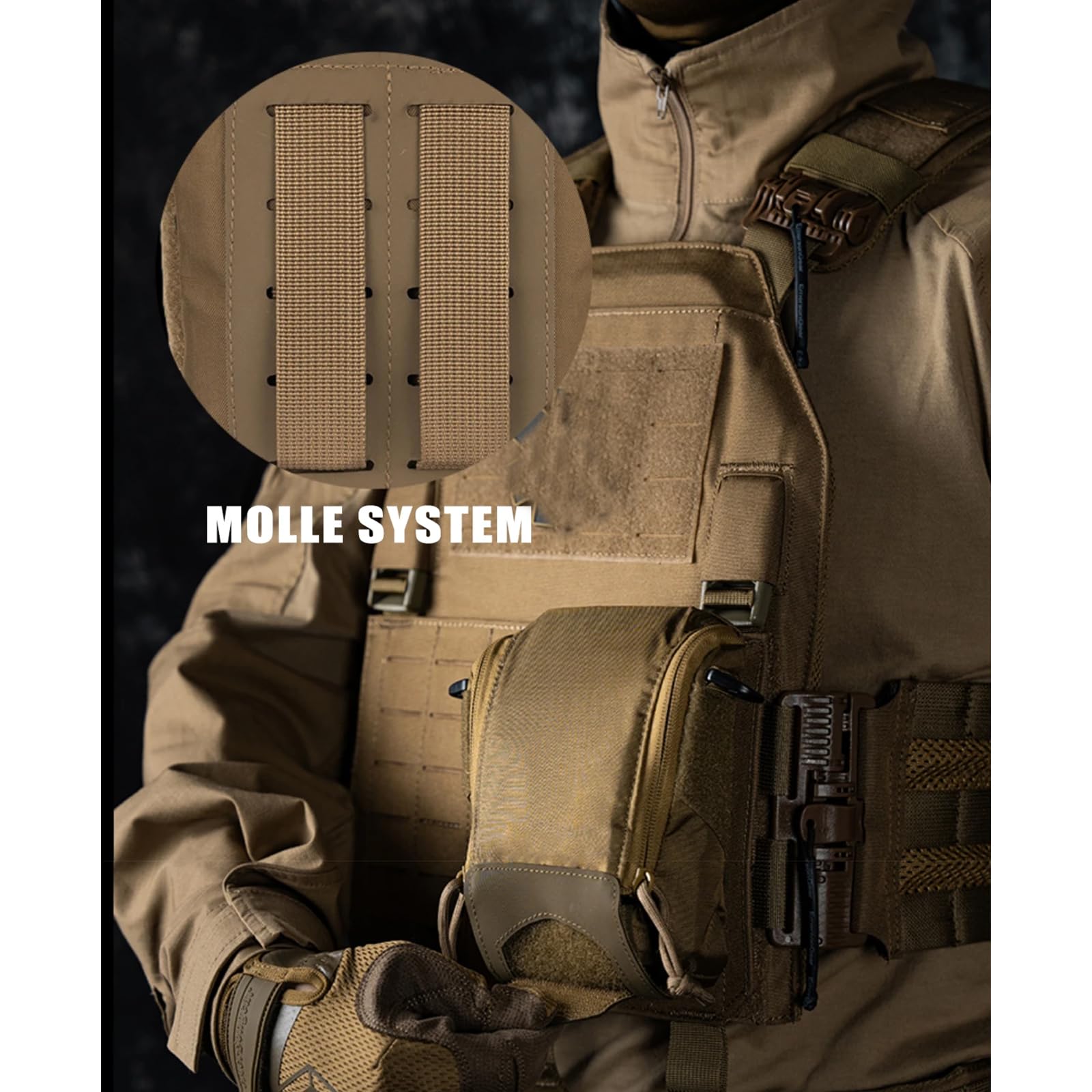 Kit medico tattico a sgancio rapido MOLLE IFAK Kit di pronto soccorso per auto, casa, viaggi, escursionismo, campeggio, attrezzatura di emergenza