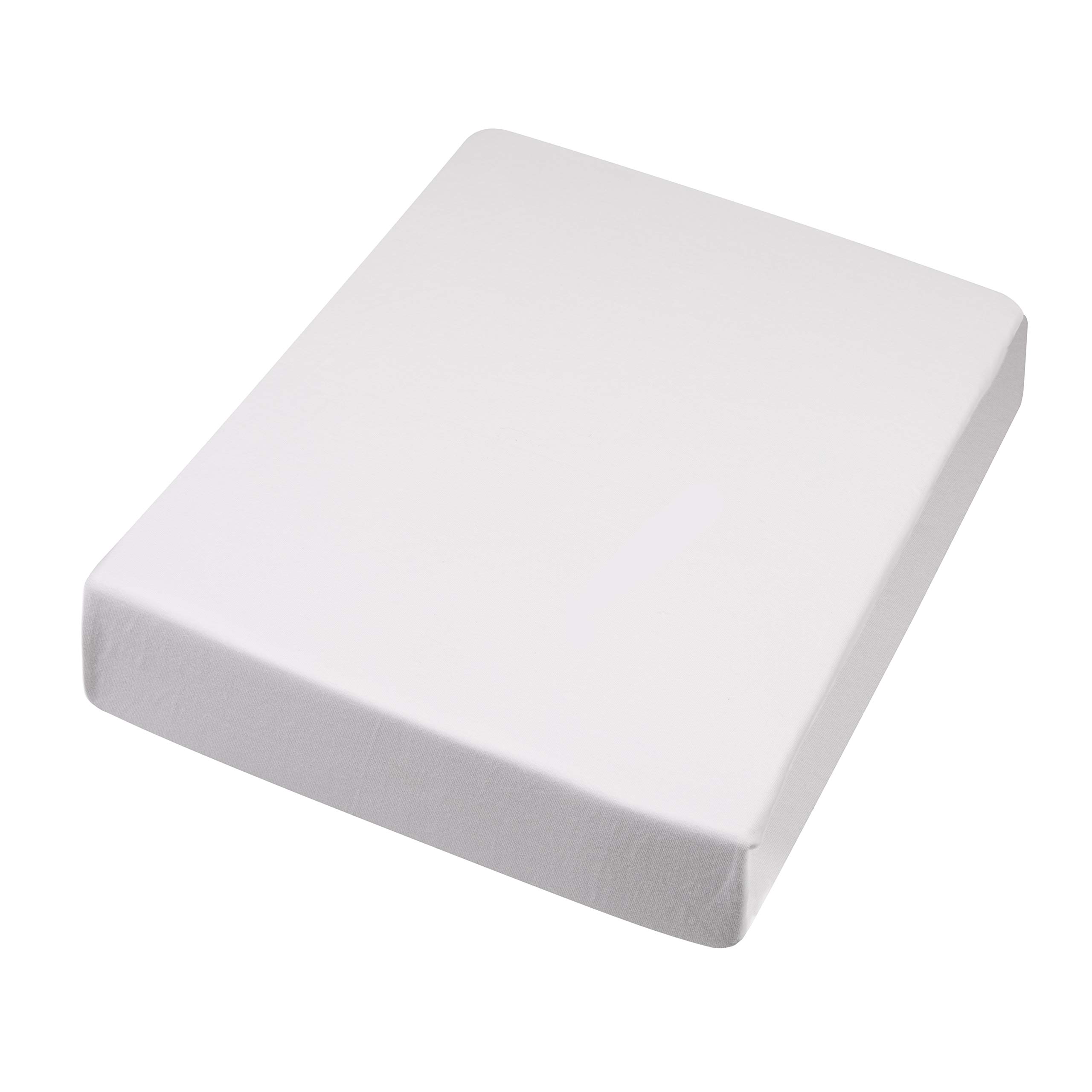 Unbekannt Hochwertiges Spannbetttuch 100x200-120x220 cm I Spann-Bettlaken I Laken I für Boxspring-Betten und Wasserbetten I Steghöhe bis 30 cm I Farbe Weiß