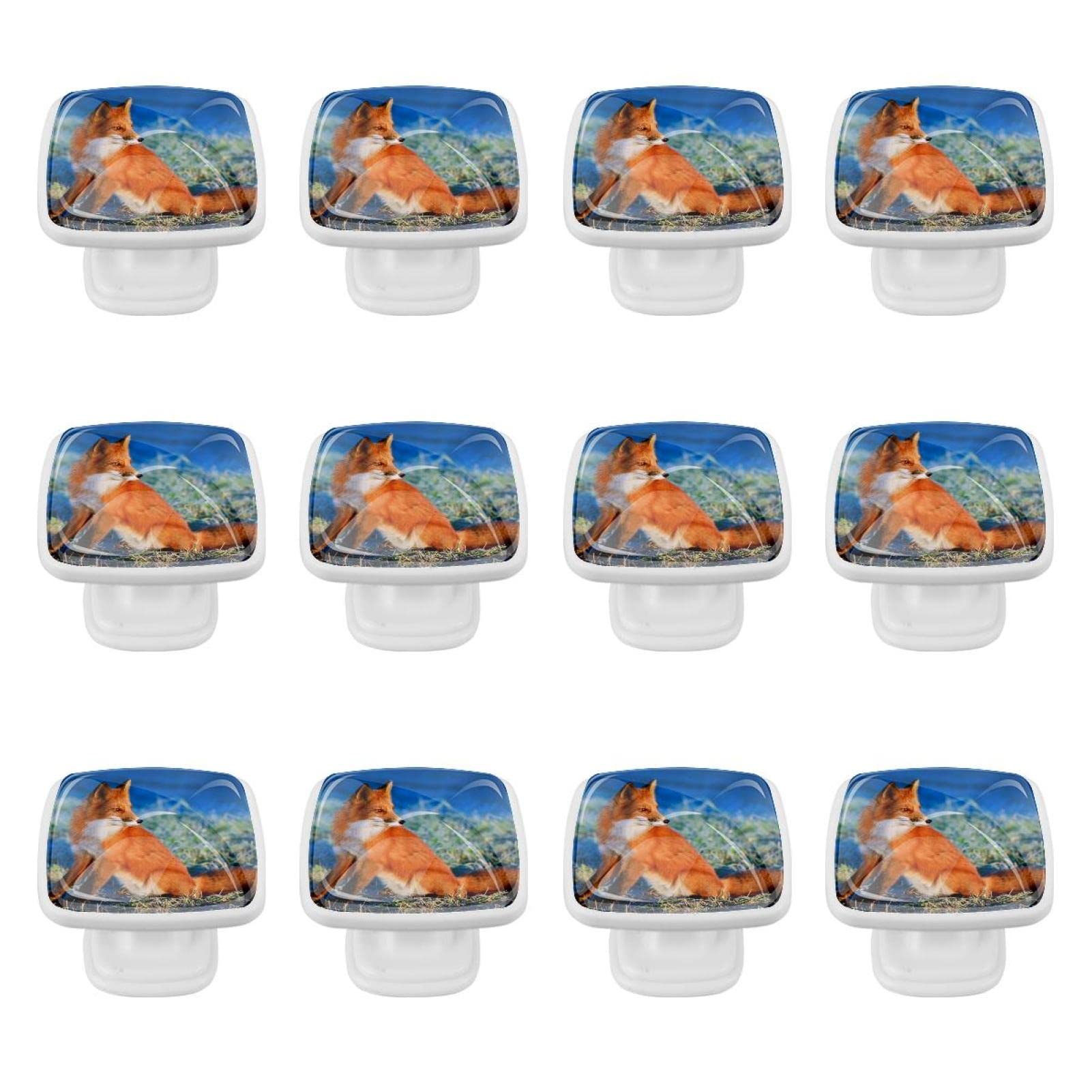Boutons pour armoires et tiroirs motif renard finitions premium