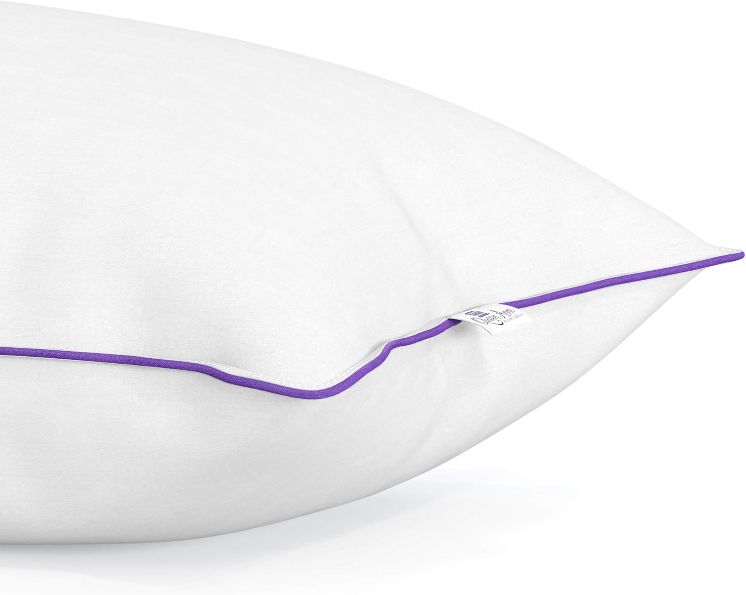 King Size White Cotton Down and Feather Bed Pillow