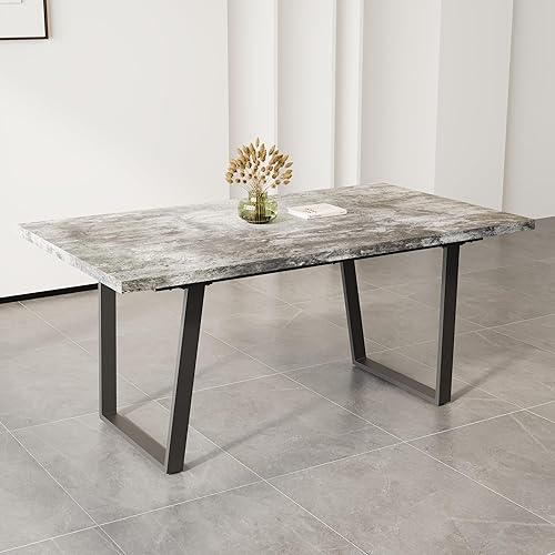 Miniatura 2 de Simple and Design, 6 Person Dining Table, 62.9 inch rectangulardining Table, Perfect for Kitchen and Dining Rooms UE892