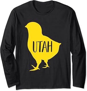 Girls Utah Chick Women Home State Long Sleeve T-Shirt