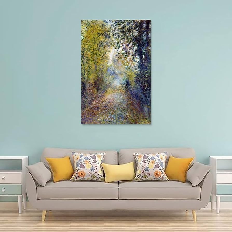 ピエール オーギュスト ルノワール ブローニュの森の乗馬道 ミクストメディア ピエール オーギュスト ルノワール ブローニュの森の乗馬道