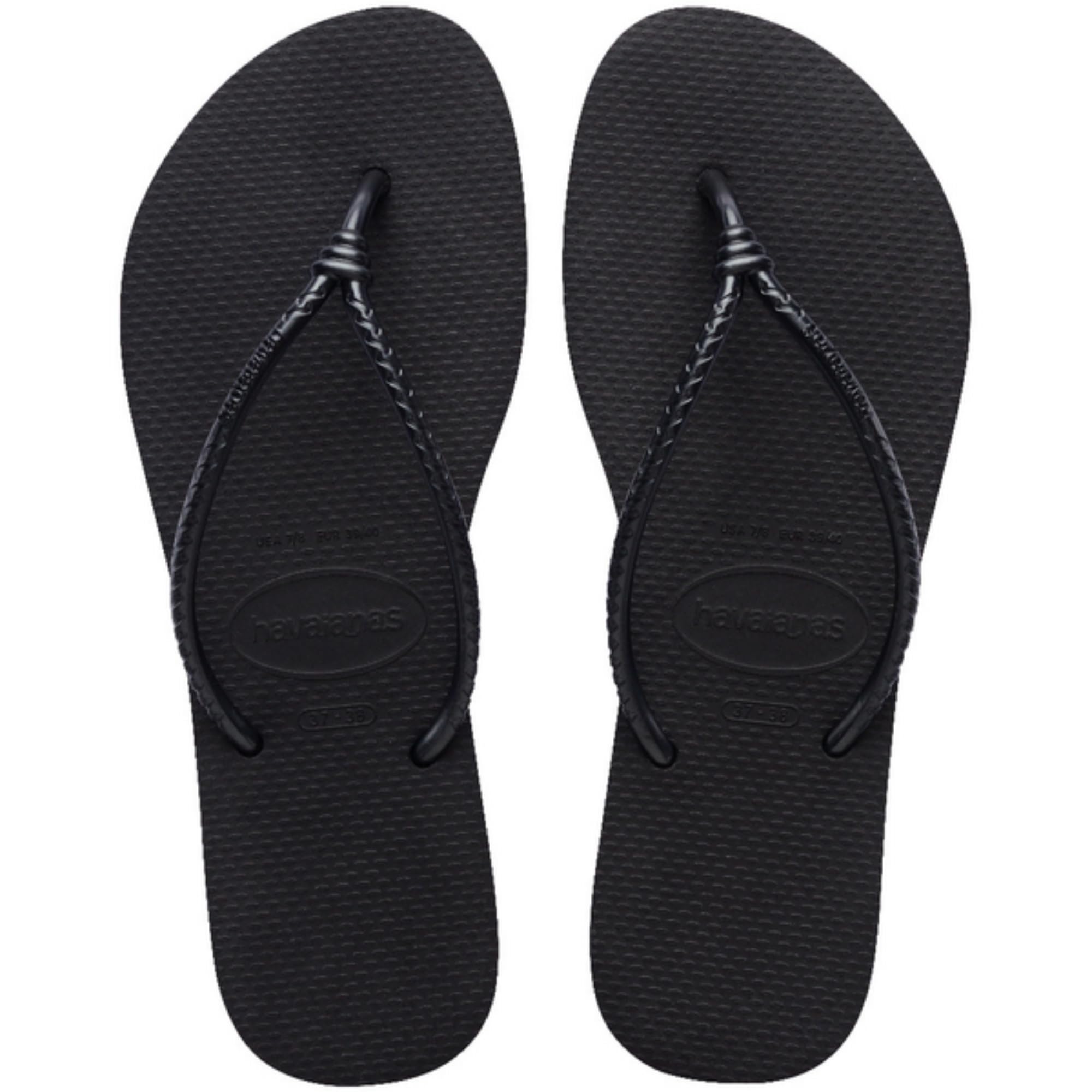 Havaianas – Slim Tube, elegante, bequeme und stilvolle Badelatschen, Riemen im Knotendesign, Damen