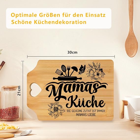 Gifts for Mum Bamboo Chopping Board Mother's Day Gifts for Mum for Christmas Birthday Best Mum Gifts Wooden Chopping Board (Mummy New)