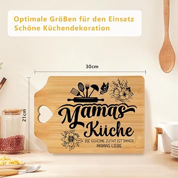 Gifts for Mum Bamboo Chopping Board Mother's Day Gifts for Mum for Christmas Birthday Best Mum Gifts Wooden Chopping Board (Mummy New)