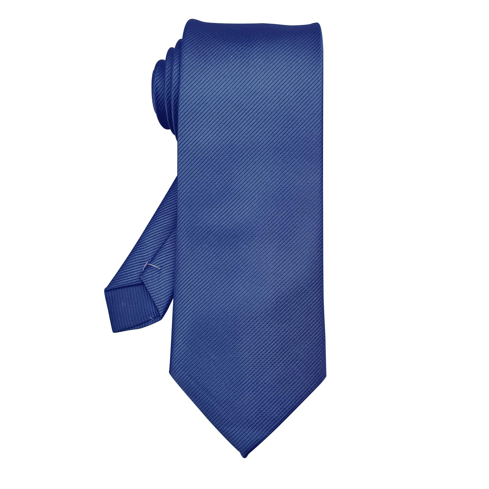 Peslogy Cravate Classique Solide Pour Homme - Polyester 142 Cm X 8 Cm, Idéale Affaires, Mariage, Entretien