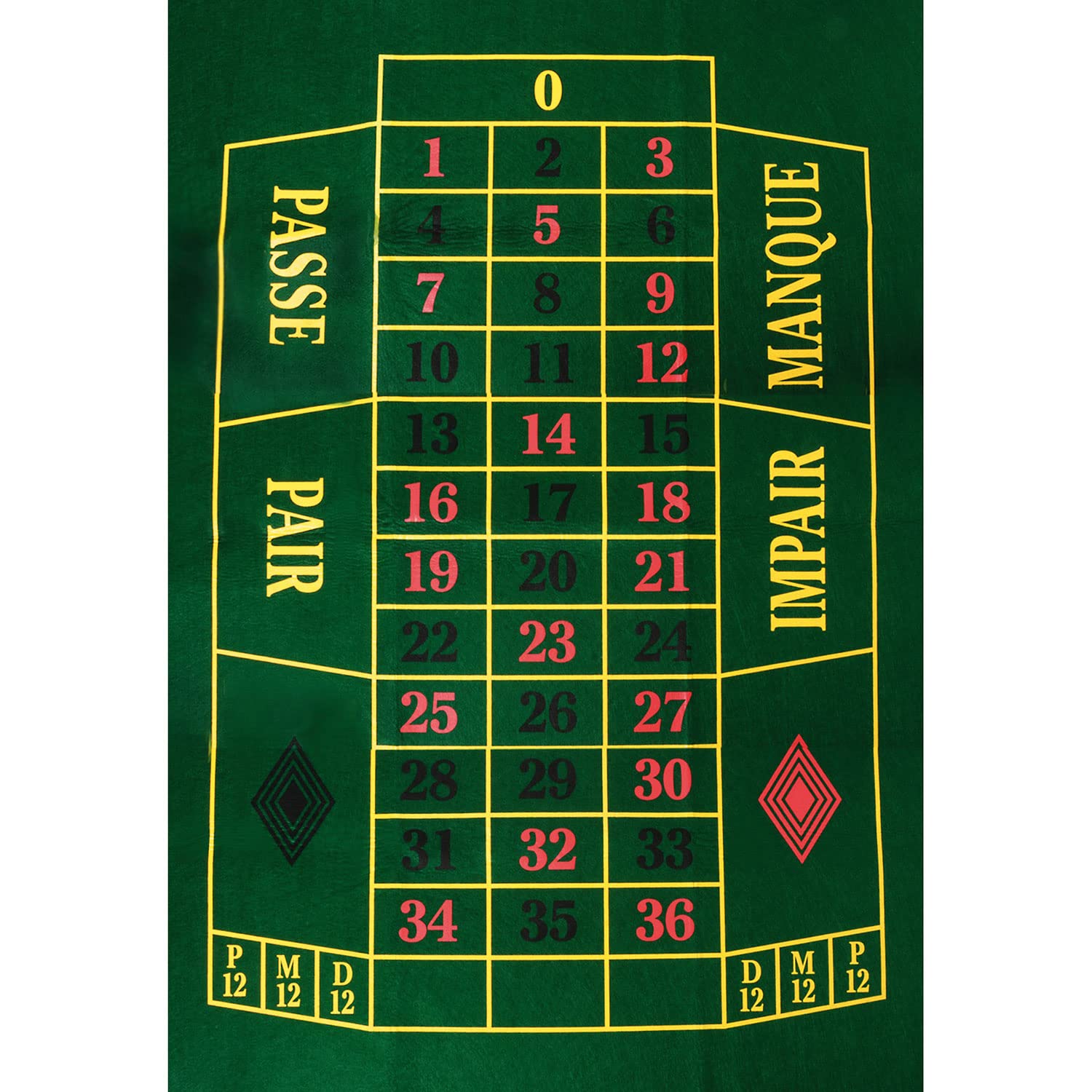 Buffalo Roulette-Spieltuchÿ130x90ÿcm
