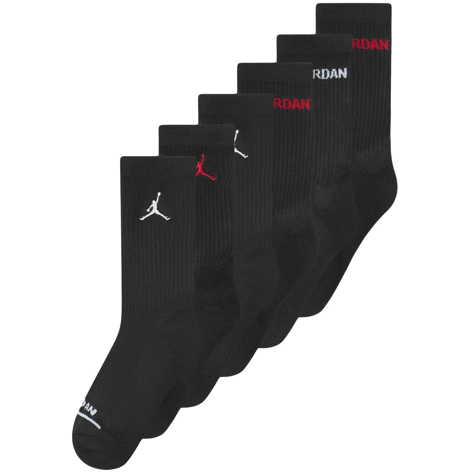 Jordan Legend Crew 6Pk Calzini per bambino Black 5/​7 anni