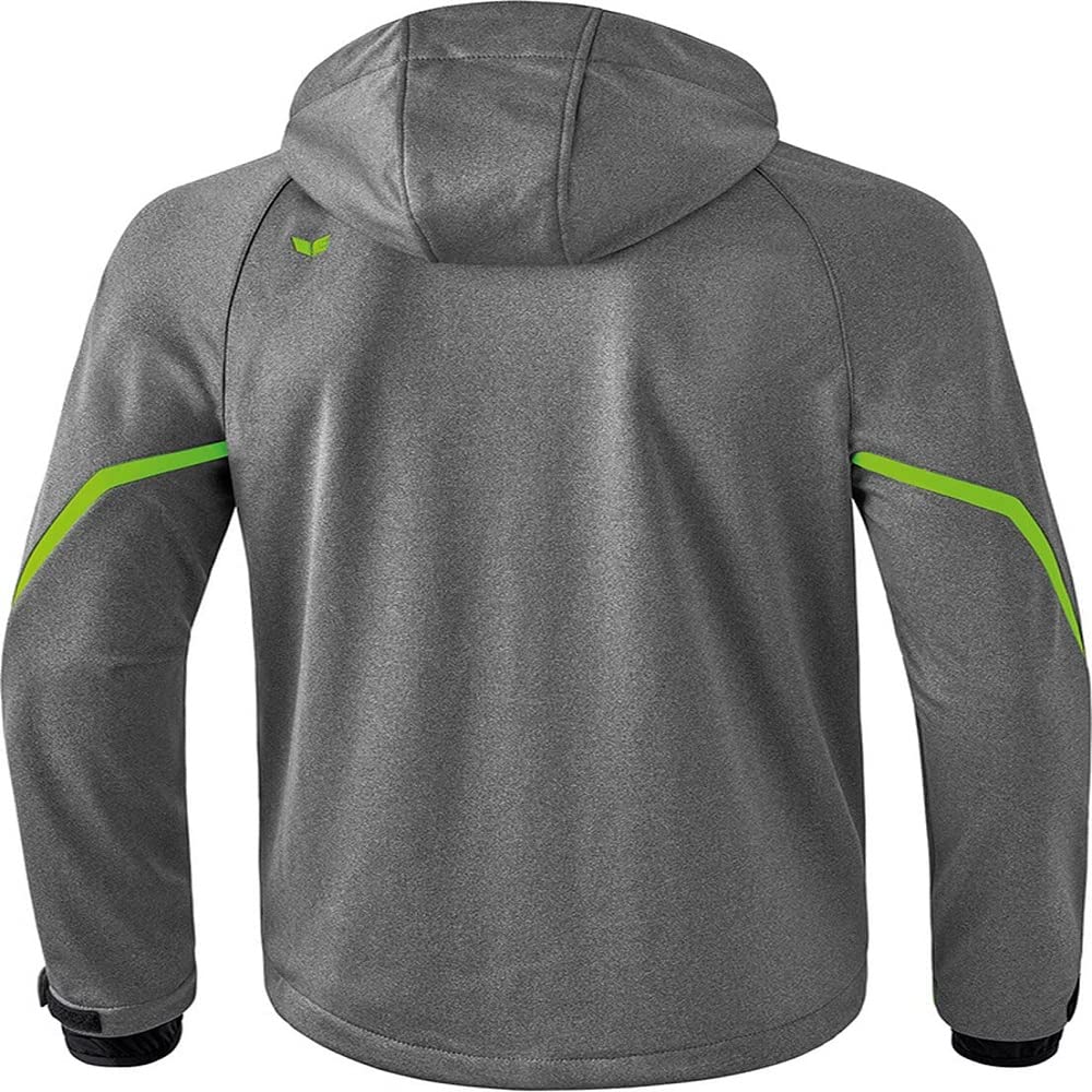 Erima Mężczyźni Kurtka softshell Function (9060710), szary melanż/green gecko, XL