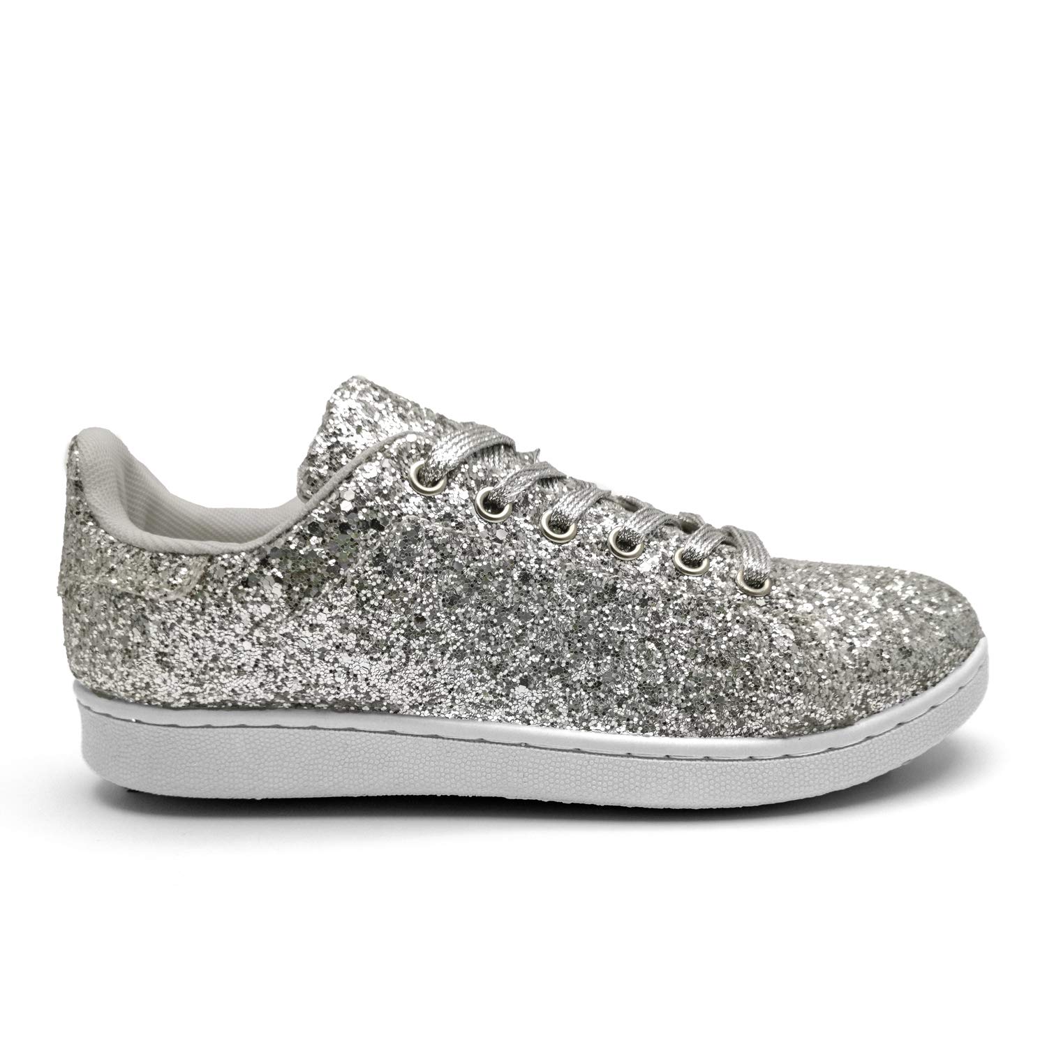 Buy Womens Ladies Lace Up Glitter Sparkly Trainers Sneakers Gym Pumps  Fitness Size Online at desertcartYemen
