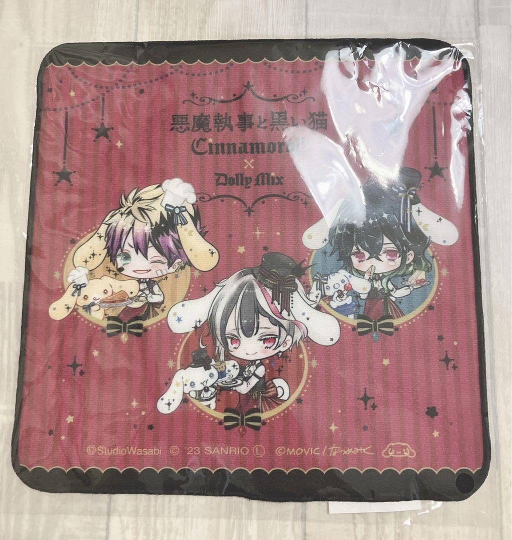 悪魔執事と黒い猫　あくねこ　ベリアン　ロノ　バスティン　ハンカチ　ハンドタオル Amazon.co.jp: 悪魔執事と黒い猫 あくねこ 一階組 ベリアン ロノ