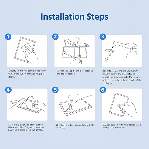 Vista 22 de MoKo Protector de pantalla mate PET para Microsoft Surface Pro 10 2024 / Surface Pro 9 de 13 pulgadas 2022 / Pro 8 2021 / Pro X, escribe, dibuja