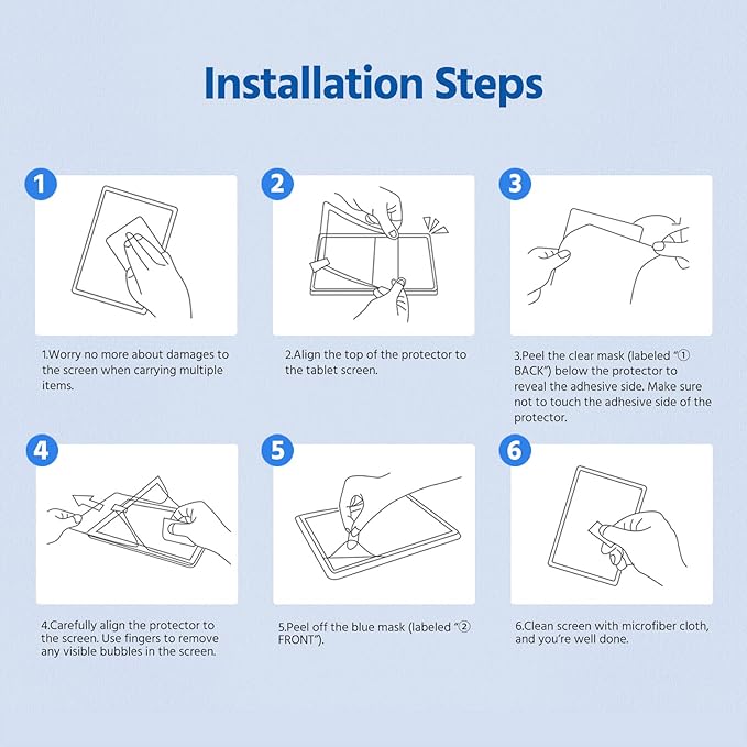 Protector de Pantalla MoKo 2 Pack para Surface Pro 11/10/9/8/X - 13 Pulgadas miniatura 8