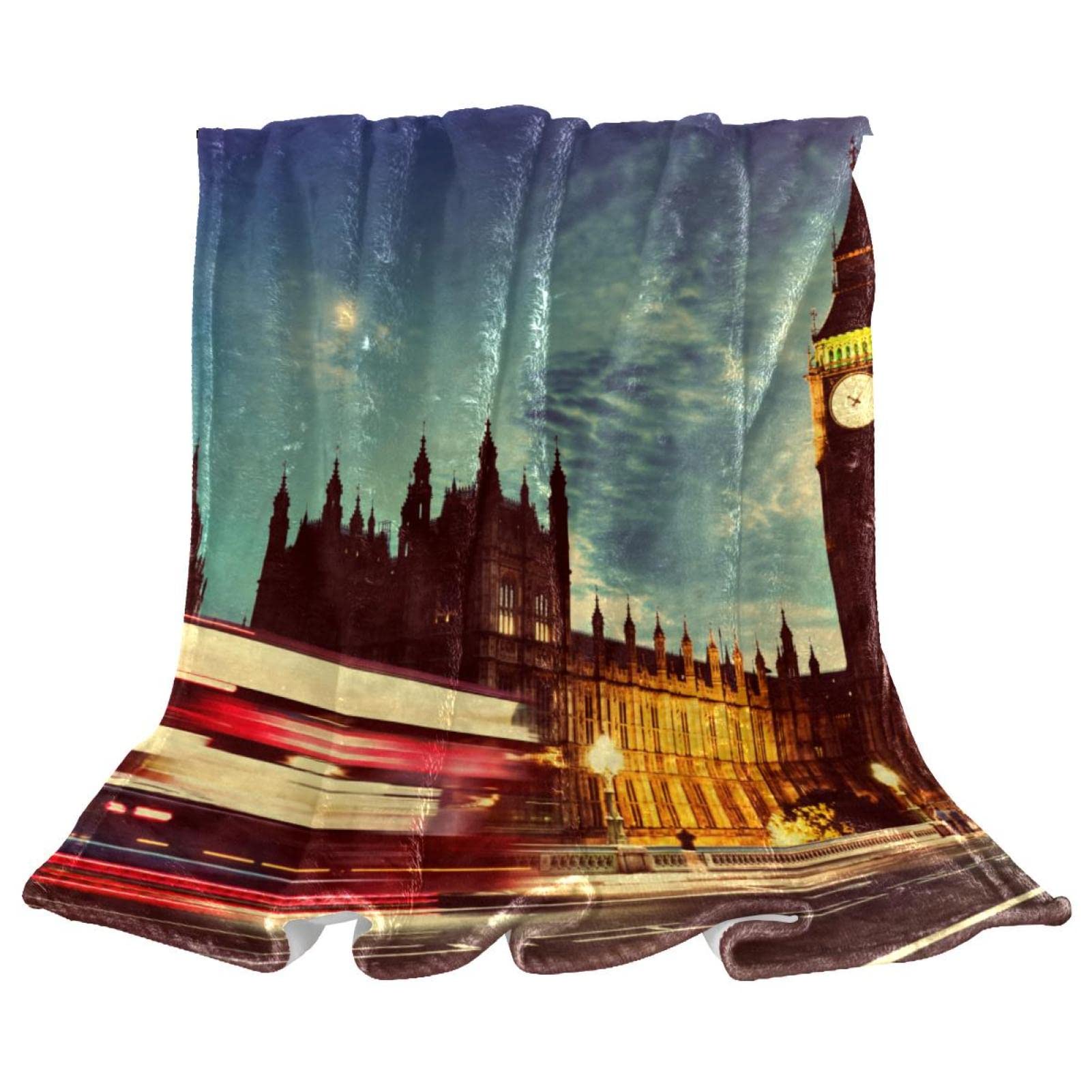 Couverture polaire Big Ben plaid léger contre le froid de salon