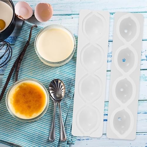 Miniatura 7 de DOITOOL Molde de silicona con forma de limón, moldes de limón de silicona para tartas 3D para hornear postre helado de gelatina