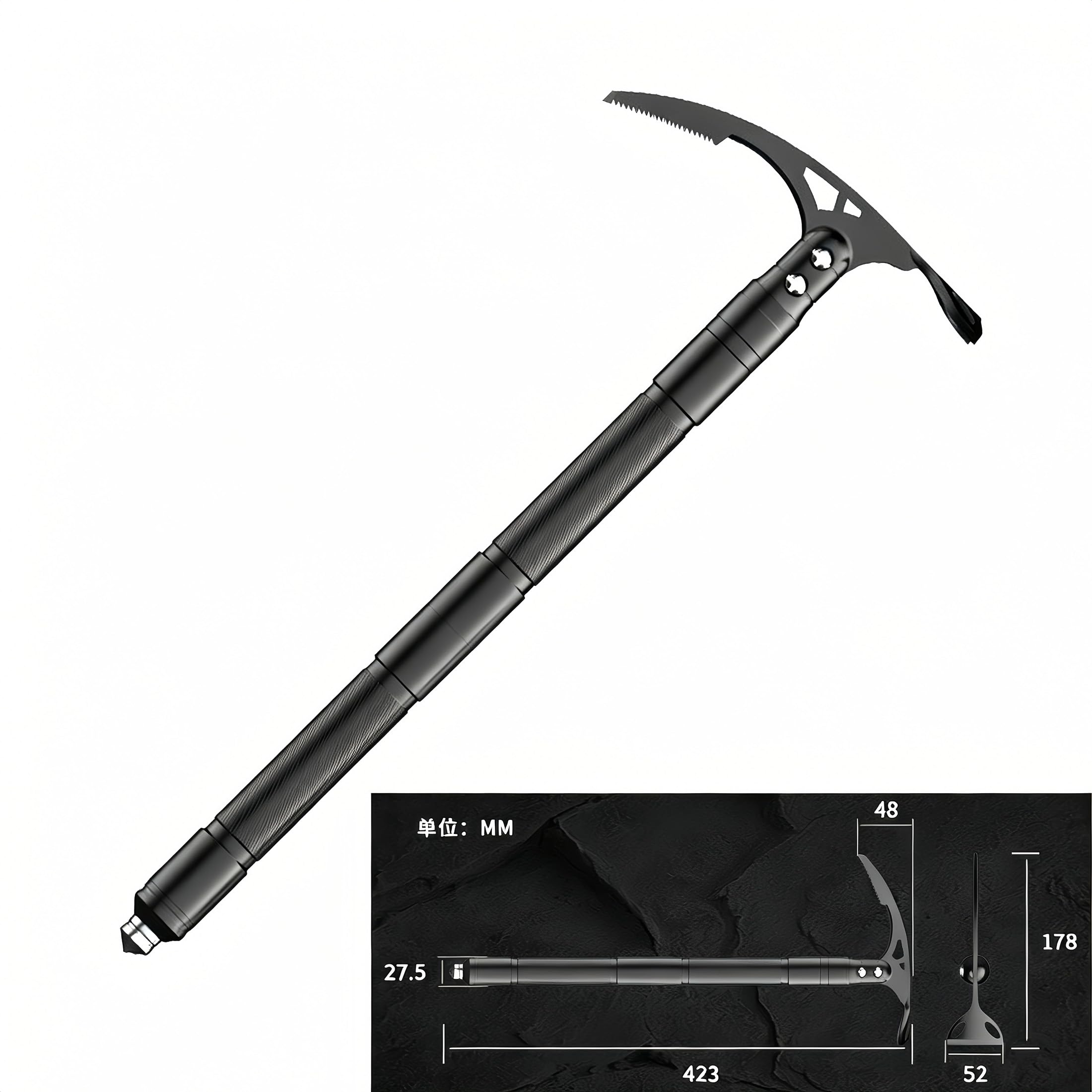 YOGOGOshop Outdoor Multi-Functional Pickaxe Double