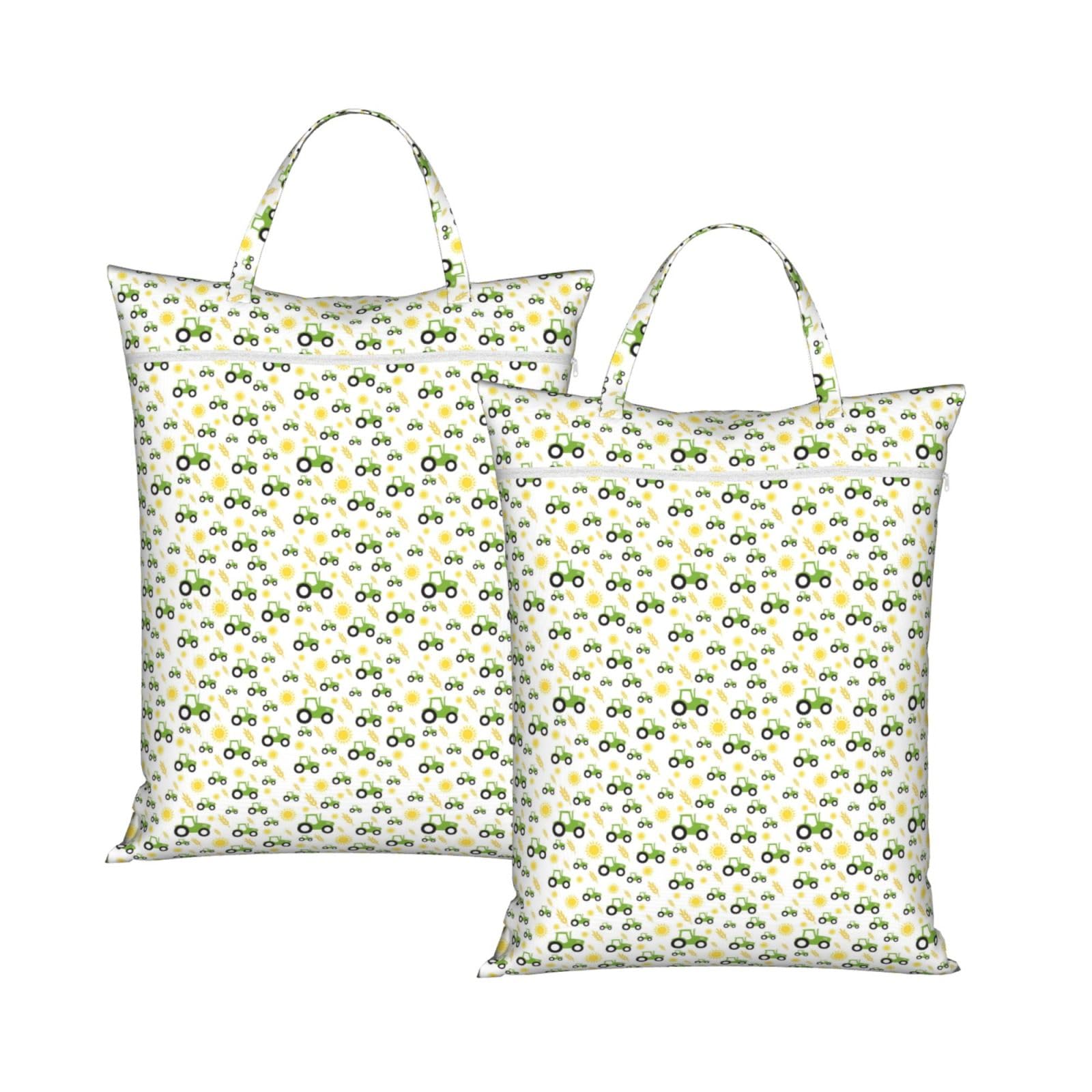 YFSGDLBN tractor farming printed Travel dirty laundry bag clothes pack Storage Basket Bag