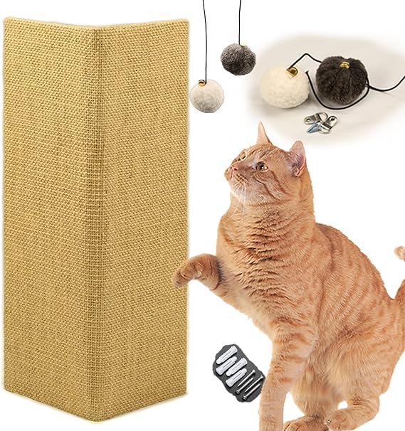 HUTPET 2Pcs Packing Foldable Cat Scratcher Board,Sofa Wall Corner Cat