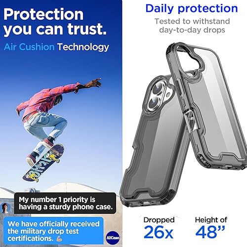 Miniatura 5 de AICase Funda para Samsung A22 5G, resistente protección contra caídas, cuerpo completo, resistente a prueba de golpes, a prueba de polvo, grado