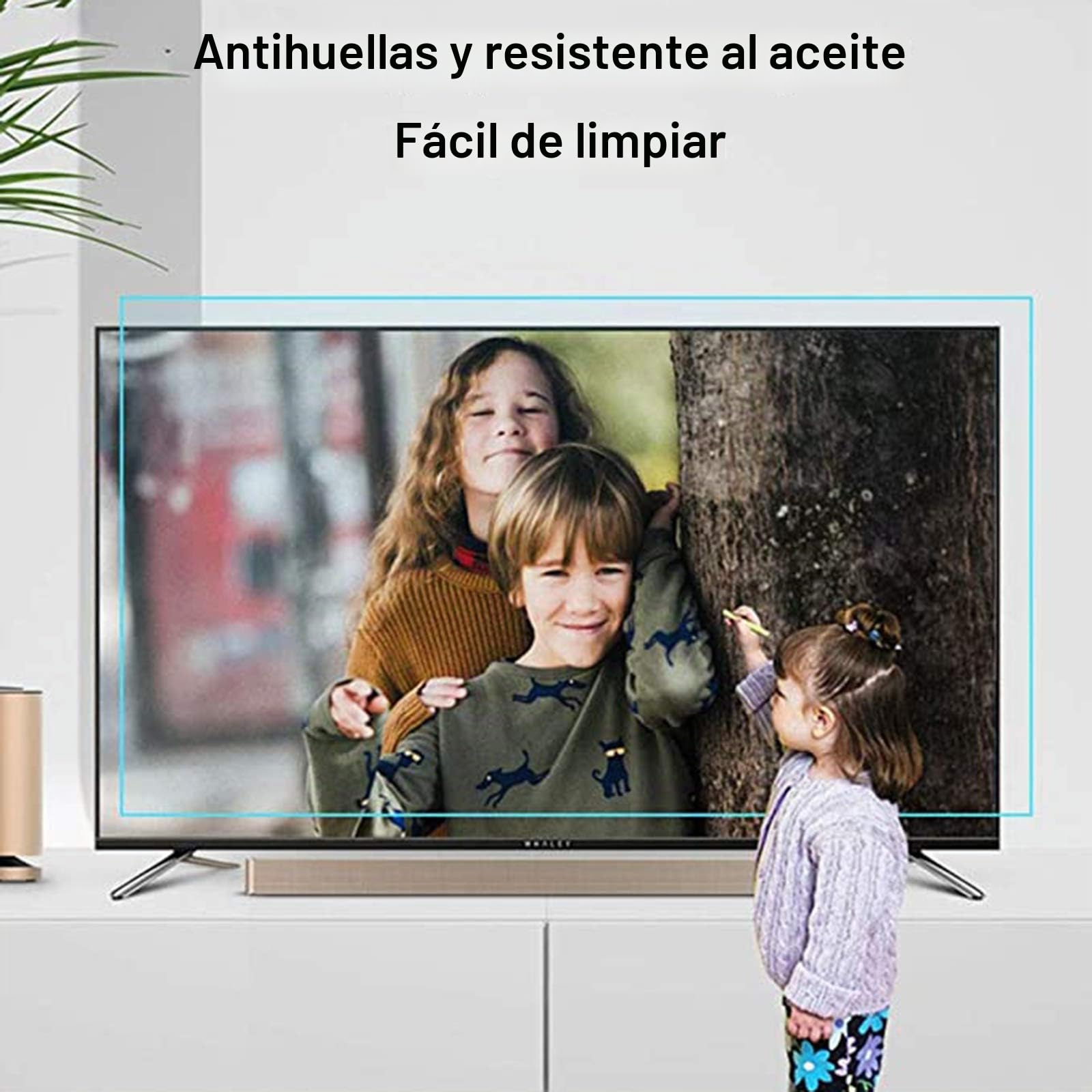 Protector De Pantalla De TV Antideslumbrante, Filtro De Luz Azul para Pantalla De TV De 32-65 Pulgadas, Película Protectora Mate/Tasa De Antirreflejos hasta 90% Aliviar Fatiga,32"(698 * 392)