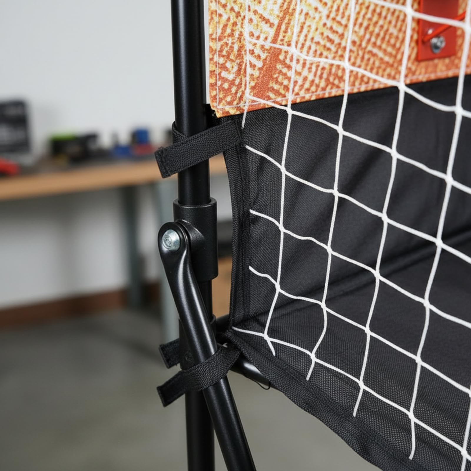 Generic Canestro da Interno Canestro Basket Tabellone Pannello Rete Elettronico con Struttura Robusta E Pannello MDF con Nera Inclinata Adatto per Allenamento Gioco in Casa Relax