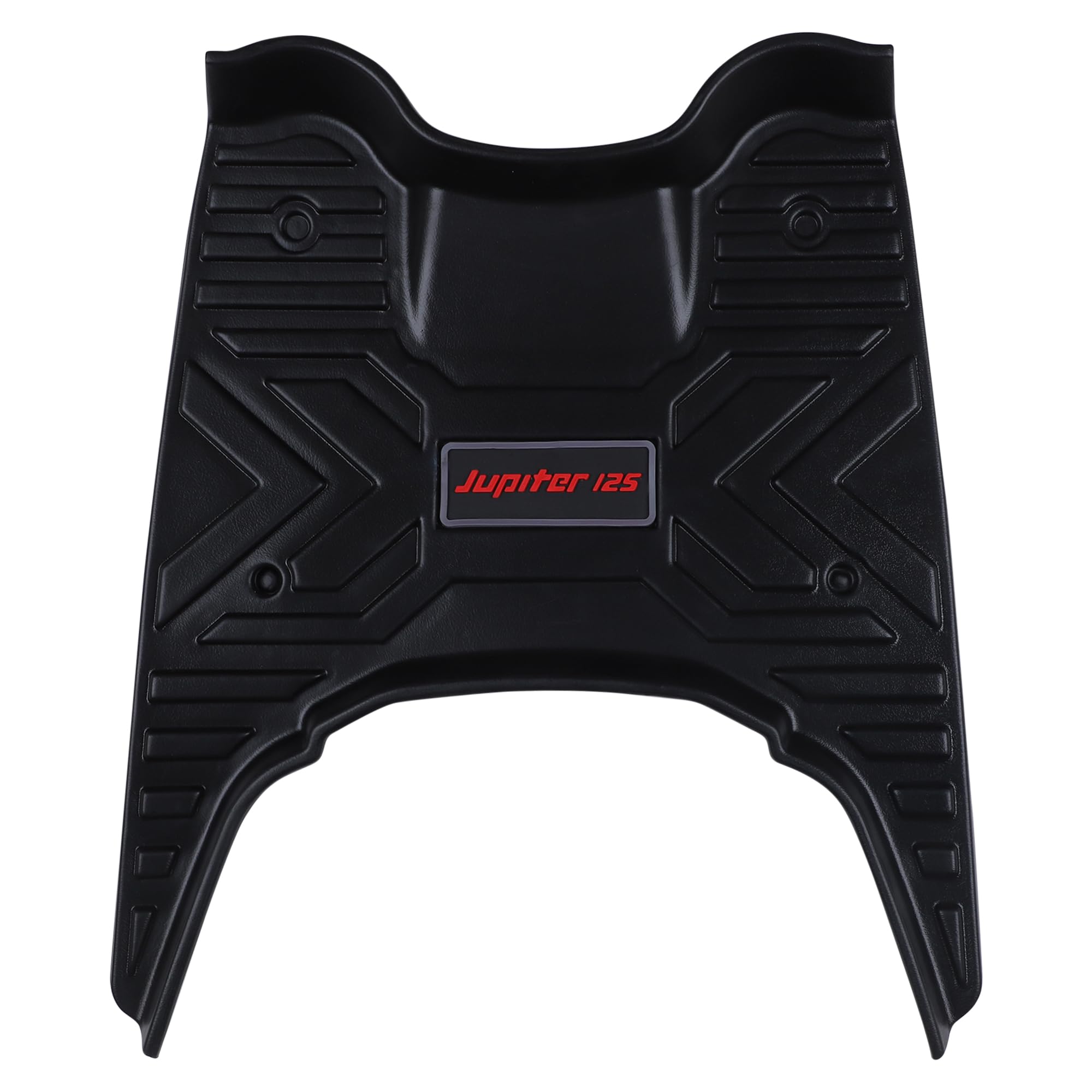 Grandbiker Heavy Duty Foot Mat for New Juipter 125CC (BS6), Black, 42x43 cm, Thermoplastic Elastomer (TPE), Comfortable & Durable, Removable & Washable, All-Weather Protection