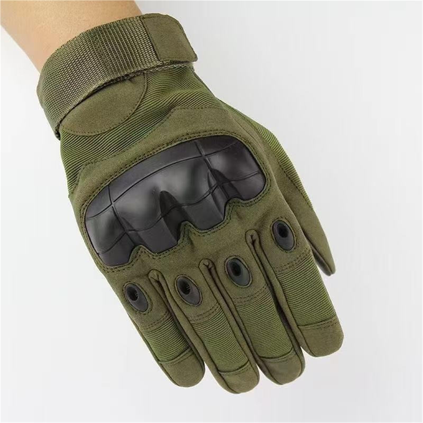 Guanti da uomo con touch screen a dito intero, guscio rigido, antiscivolo, da equitazione per esterni