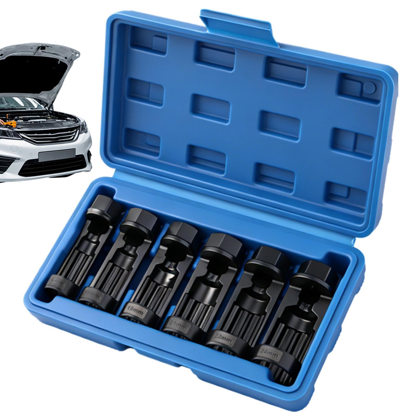 Strut Nut Socket Set - 6 Pieces Shock Absorber Remover Set