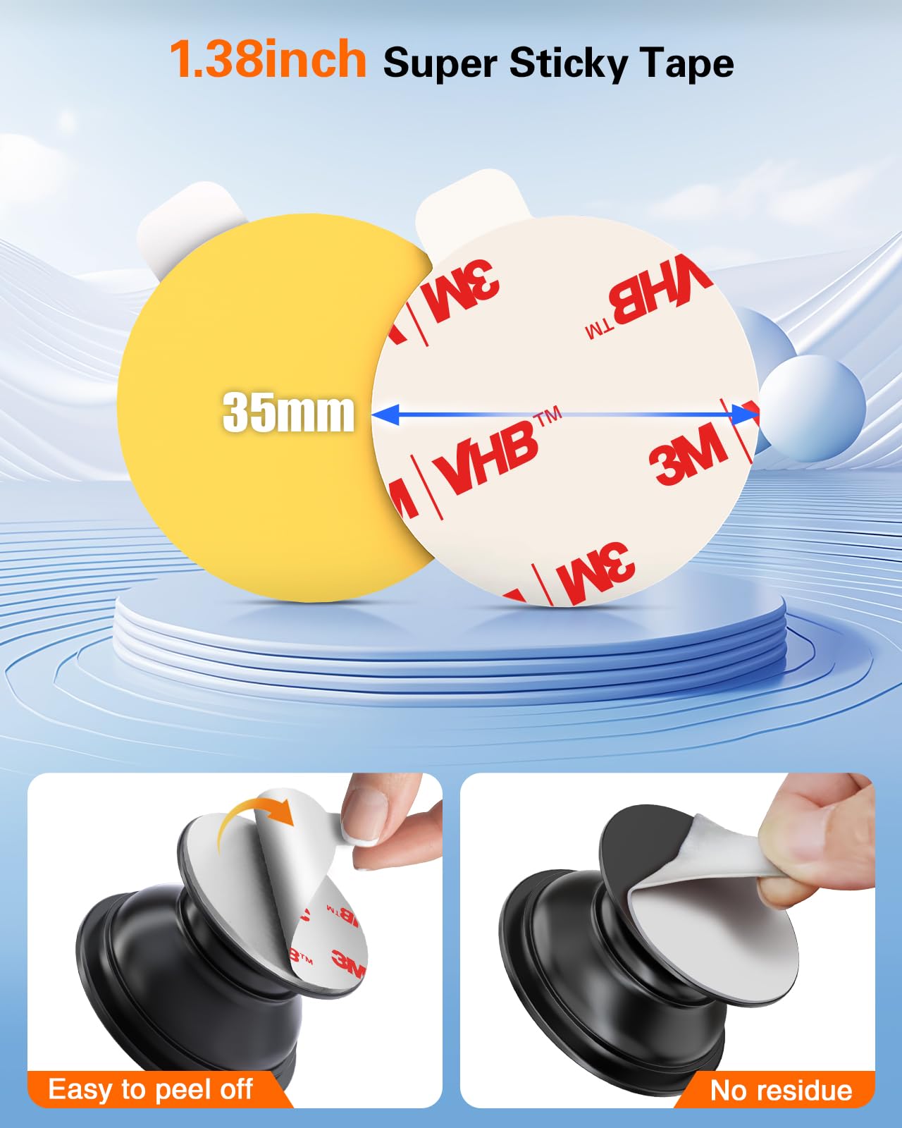 3m Sticky Adhesive Replacement Double Sided Tape For Popsocket