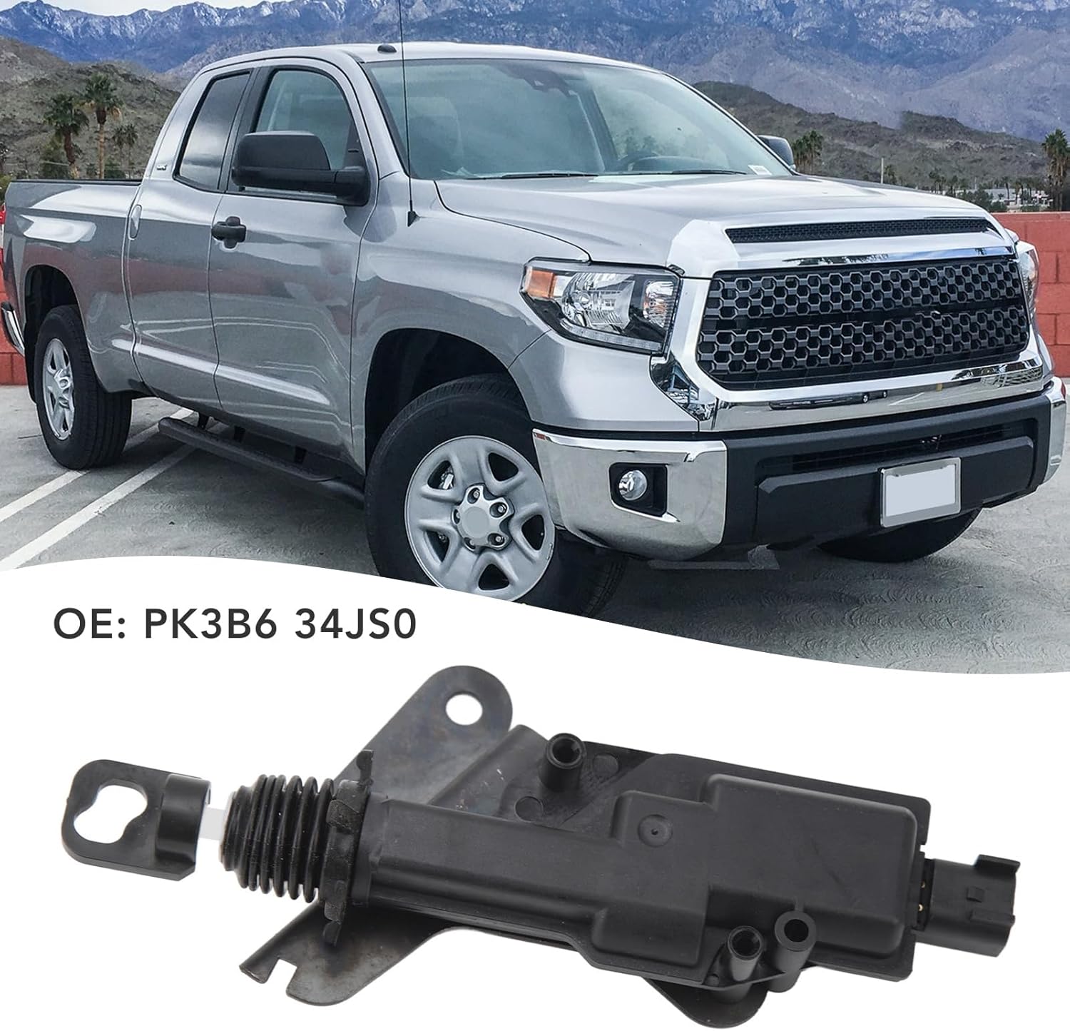 Restokki Power Tailgate Lock PK3B6 34JS Replacement for Tundra 5.5ft and 6.5ft Bed Models 2019 to 2022, Assembly Kit for Trucks