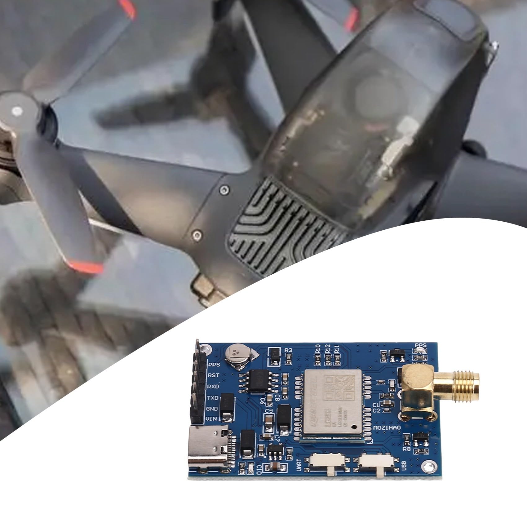 Quectel LC29HEA Módulo RTK de Centimétrico de Alta Precisión 10 HZ Drone Control de Vuelo Estación Móvil Diferencial GNSS