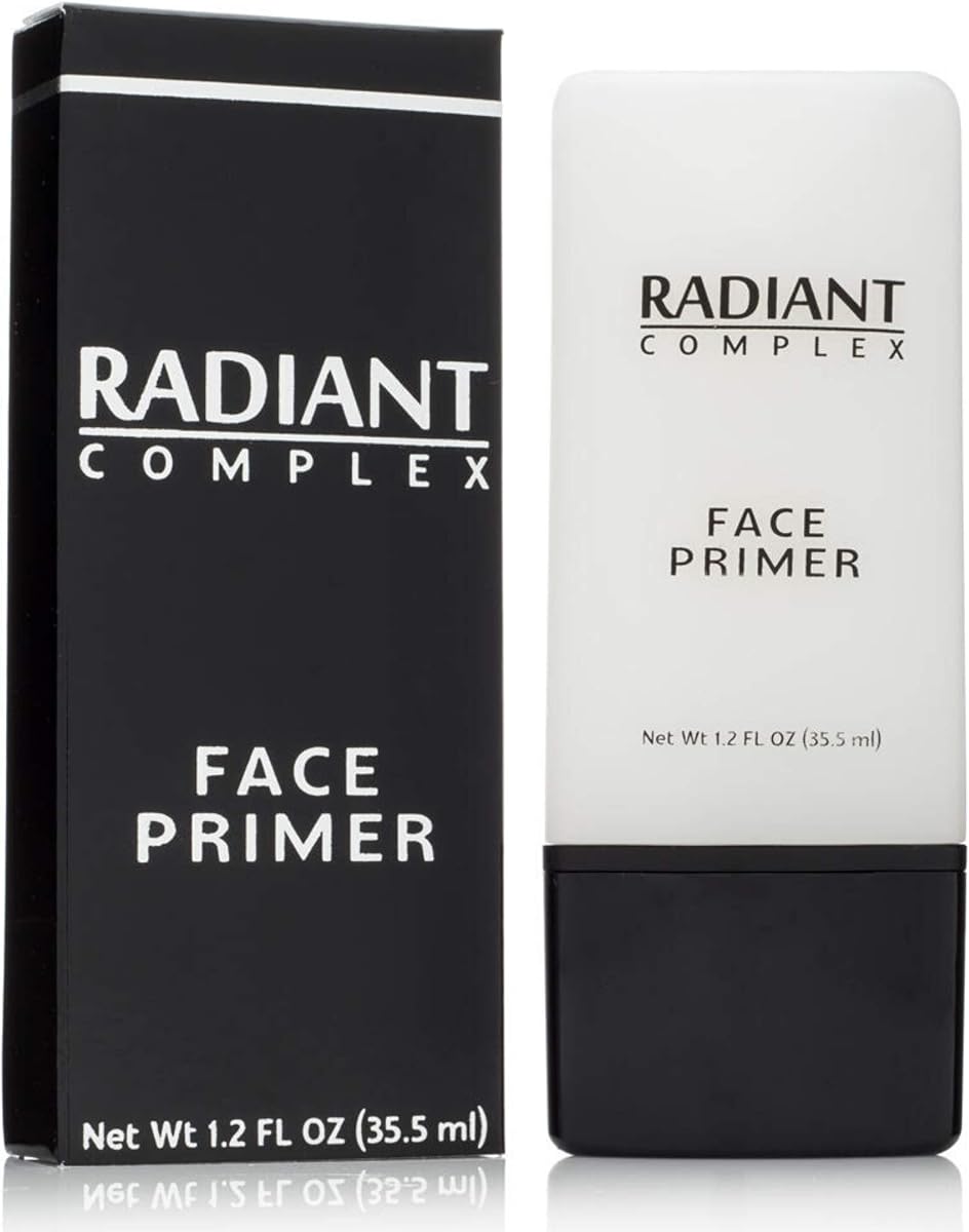 La mejor base de maquillaje: Radiant Complex Face Primer y Pore Minimizer transforma su piel en un suave lienzo mate para aplicar base y maquillaje, ocultando líneas finas, imperfecciones y arrugas 1.2 OZ