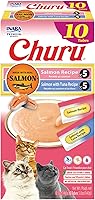 Vista 14 de Inaba Churu Golosinas para gatos, puré cremoso sin cereales que se puede lamer y exprimir, suplemento con vitamina E y taurina, 0.5 onzas en cada