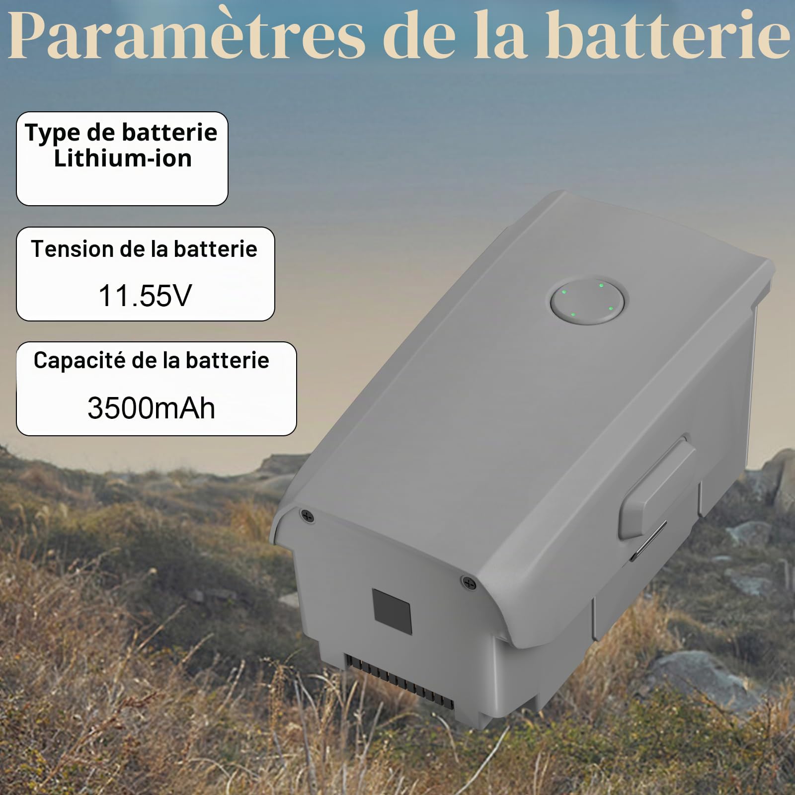 Homesuit Mavic Air 2 Batterie intelligente 3500 mAh 11,5 V pour DJI Mavic Air 2/DJI Mavic Air 2S