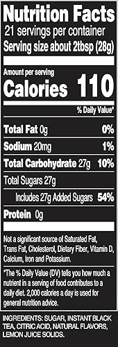 Miniatura 2 de AriZona Arnold Palmer Half and Half - Mezcla de bebida en polvo endulzada con azúcar, recipiente de 20.4 onzas, hace 8 cuartos (paquete de 1)
